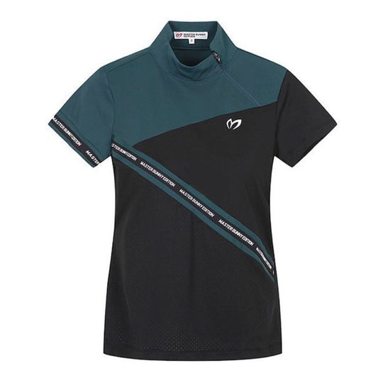 MASTER BUNNY Edition Korean version SS Women's Half-high Neck quick-drying Short-sleeve Top Golf Shirt