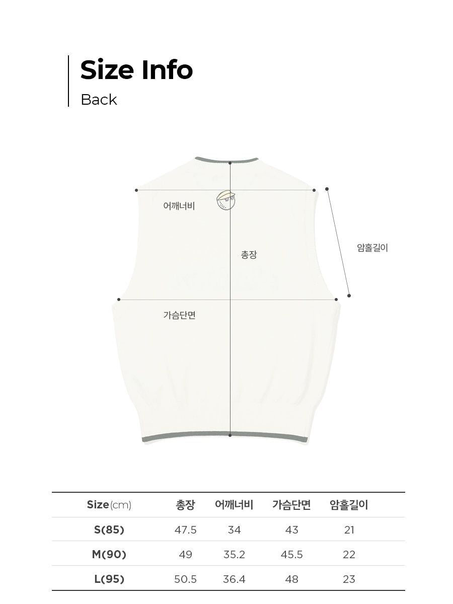Malbon Korea Women's Round Neck Knit Vest knitted golf vest sleeveless top shirt