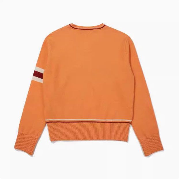 MALBON Korea Women Round Neck Logo Knit Top Sweater 24FW V-Neck Long Sleeve shirt