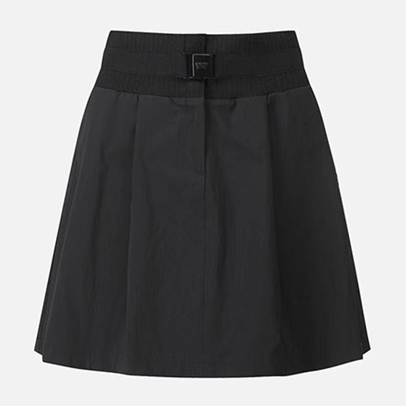 PXG Korea Women's Elastic Waist Golf Skirt Pleated Anti-Wrinkle