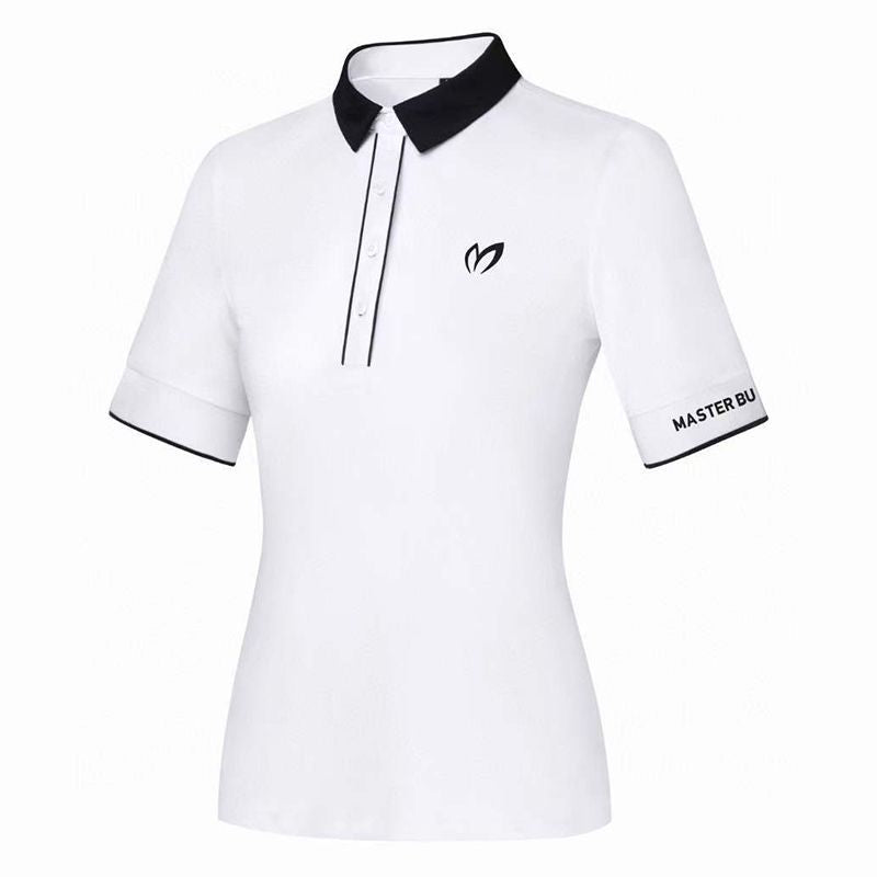 Master Bunny Edition Women SS Polo Shirt Breathable Quick Dry Outdoor Slim Short Sleeve T-Shirt Athleisure