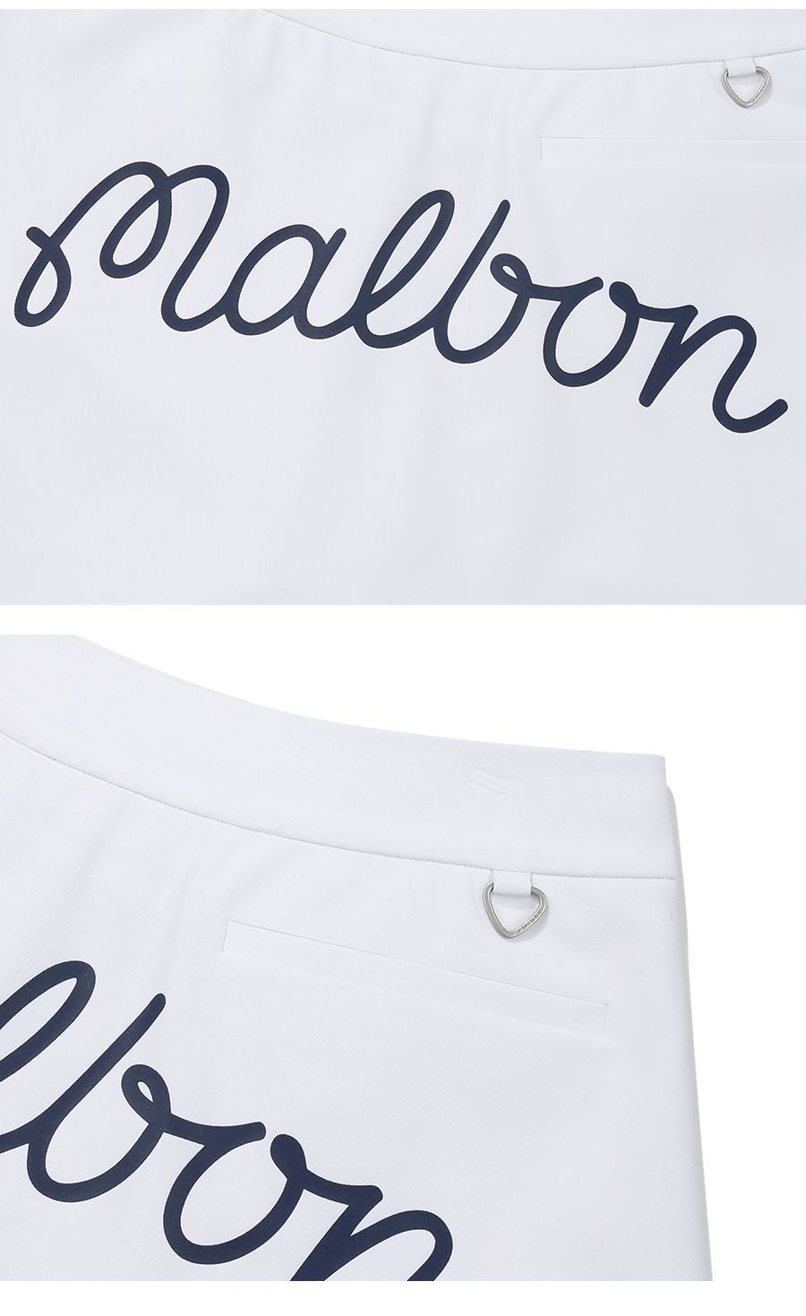Malbon Korea New Spring 2025 Women's Pleated Logo Lettered Golf Skirt