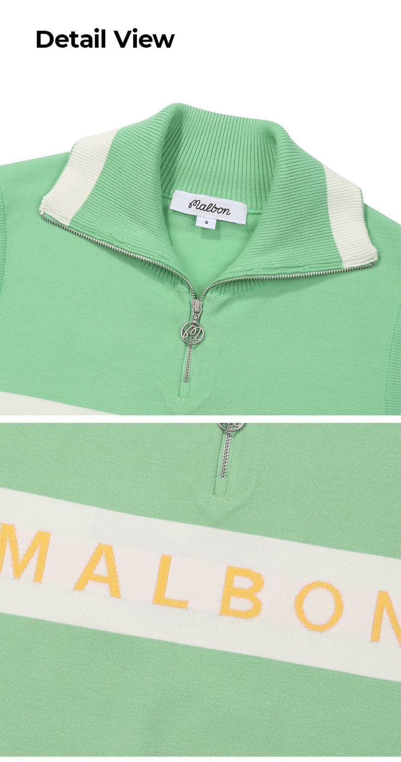 Malbon Korea 25SS Women's Bucket Zip-Up Collar Vest shirt