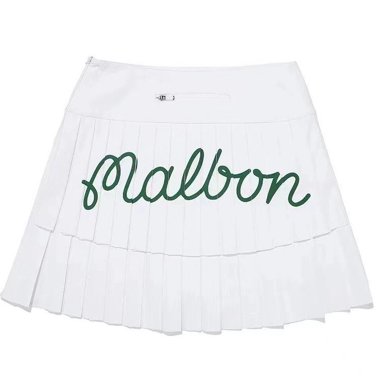 Malbon Korea New Women's Double Tiered Pleated Golf Skirt