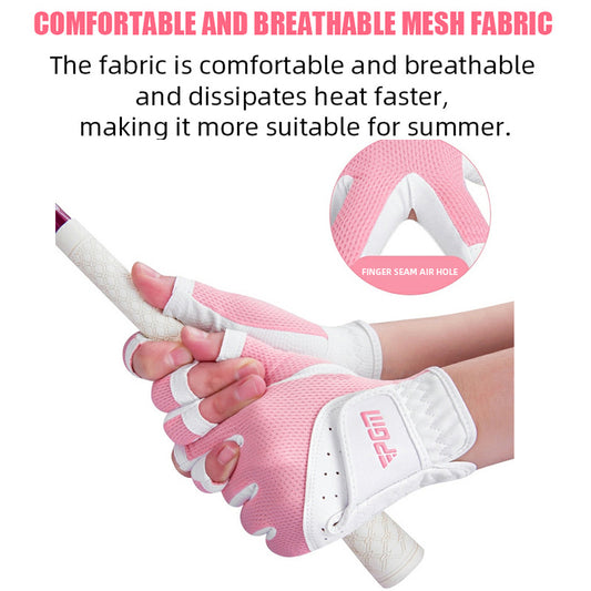 PGM Ladies Golf Gloves Fingerless Gloves Set (Left & Right Hands)