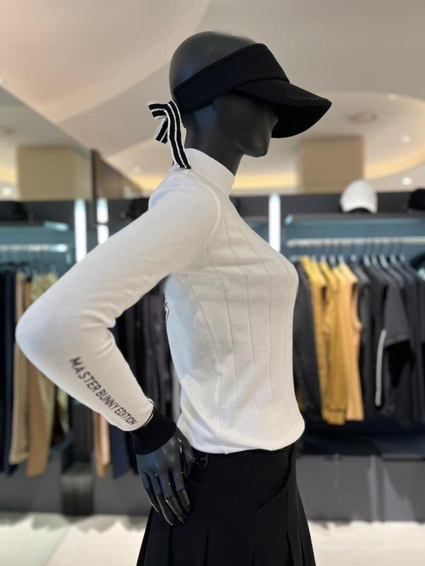 MASTER BUNNY EDITION Women's Turtle Neck Slim Knit Sweater Top shirt