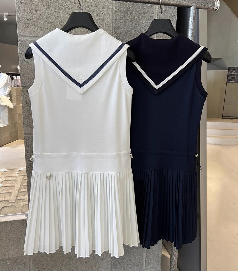 SOUTHCAPE 24 SS Golf Dress breathable sleeveless pleated one-piece