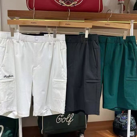 Malbon Korea Men's Spring Summer 25 Golf Pocket Shorts Pants Casual