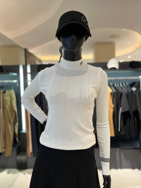 MASTER BUNNY EDITION Women's Turtle Neck Slim Knit Sweater Top shirt