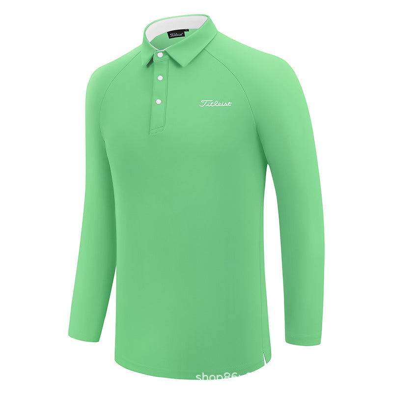 TITLEIST Korea Men Basic Long-Sleeve Polo T-shirt