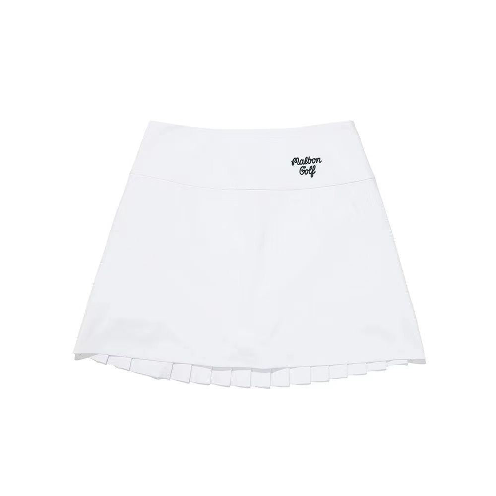Malbon Korea New Women's Double Tiered Pleated Golf Skirt
