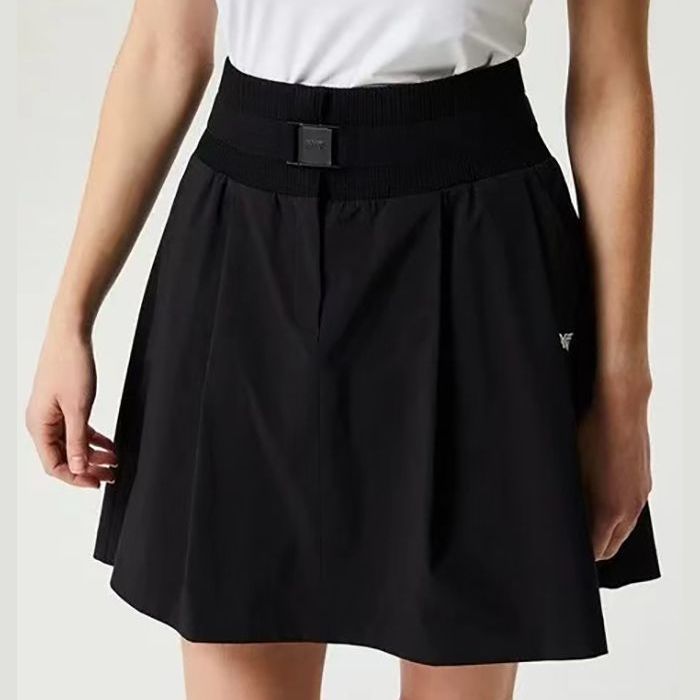 PXG Korea Women's Elastic Waist Golf Skirt Pleated Anti-Wrinkle