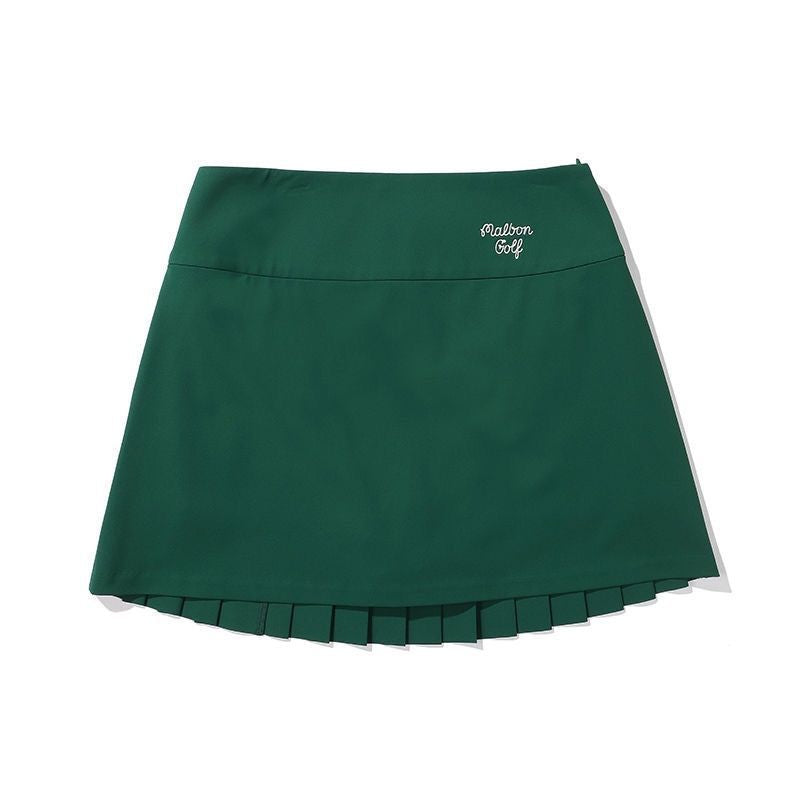 Malbon Korea New Women's Double Tiered Pleated Golf Skirt