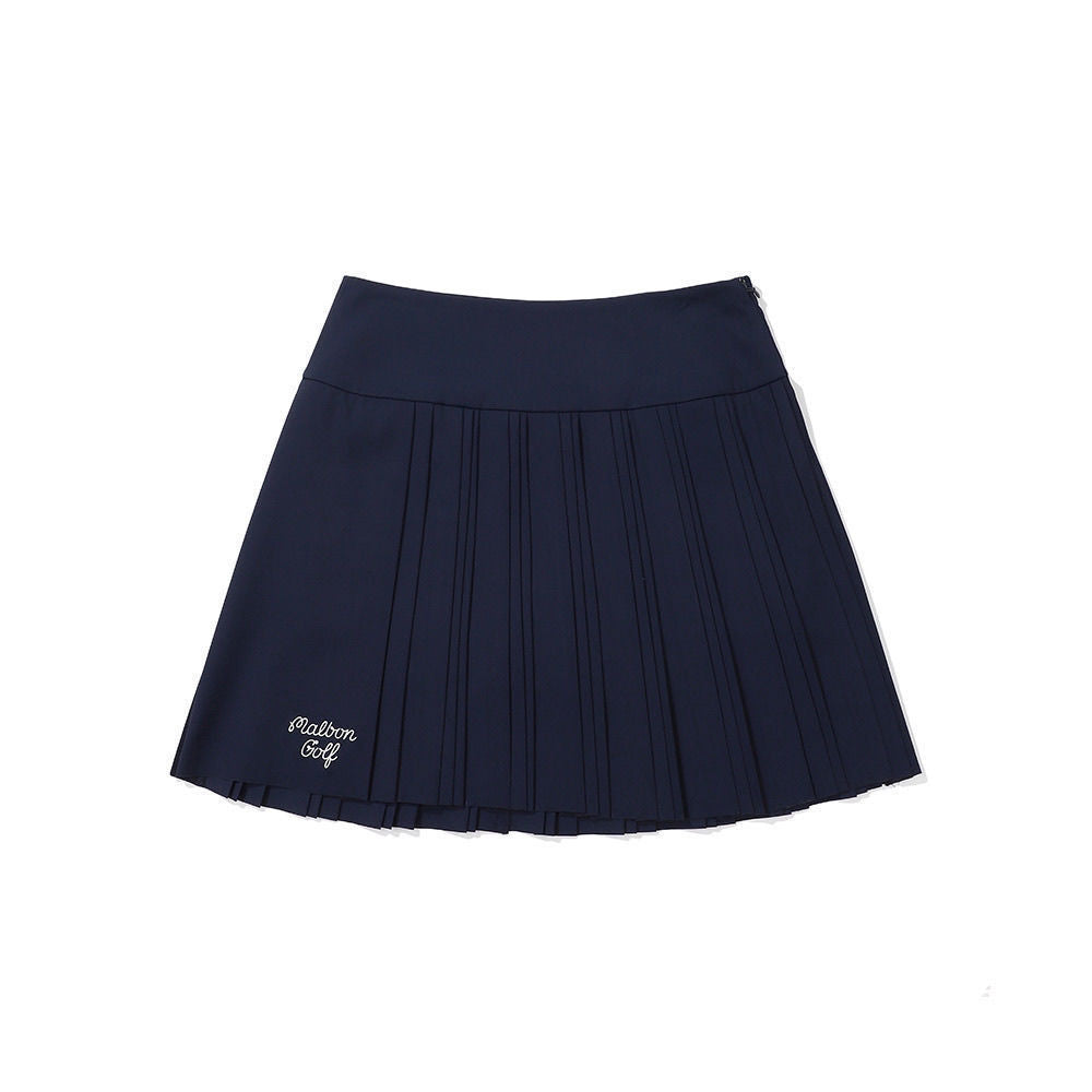 Malbon Korea Women's Golf Classic Pleats Skirt