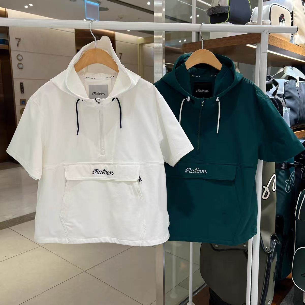 Malbon Korea Women's 25 Spring New Arrival Travel Half-Zipup Anorak Top Shirt