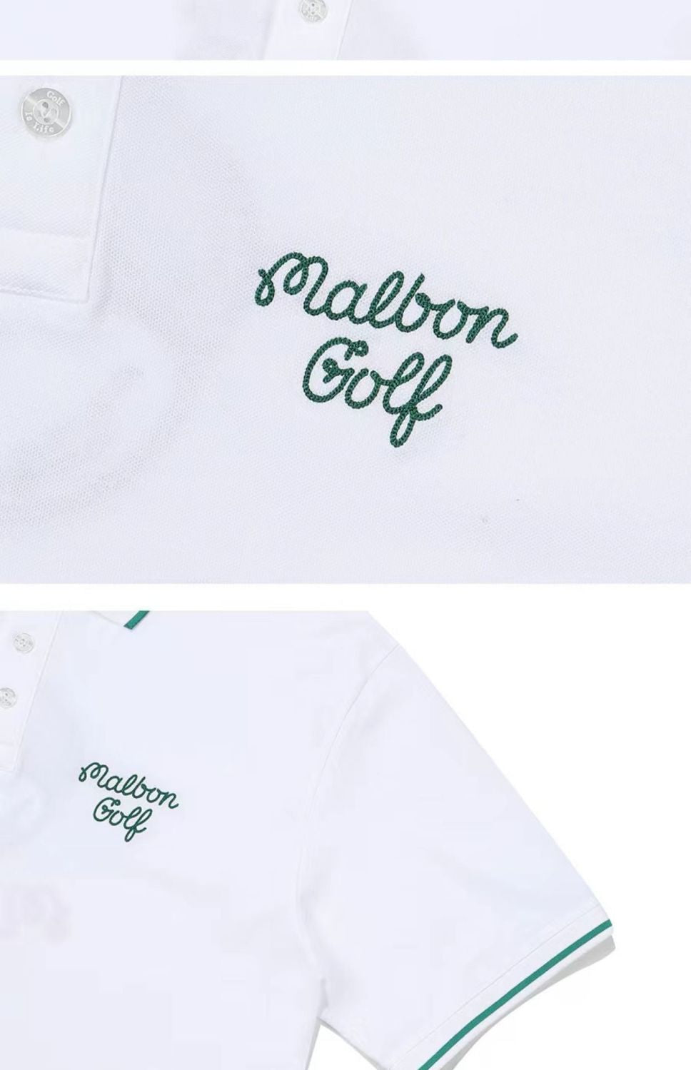 MALBON Korea Men's Basic Polo Shirt SS Golf Apparel men's slim casual sports short sleeve t-shirt