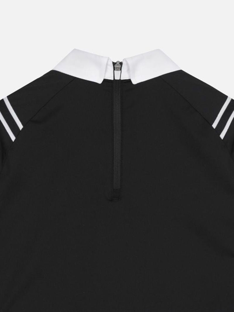 PXG Korea Women's Long Sleeve Golf Shirt Slim Fit Stretch Quick Drying Polo Jersey Top