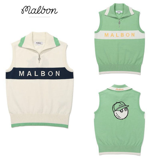 Malbon Korea 25SS Women's Bucket Zip-Up Collar Vest shirt