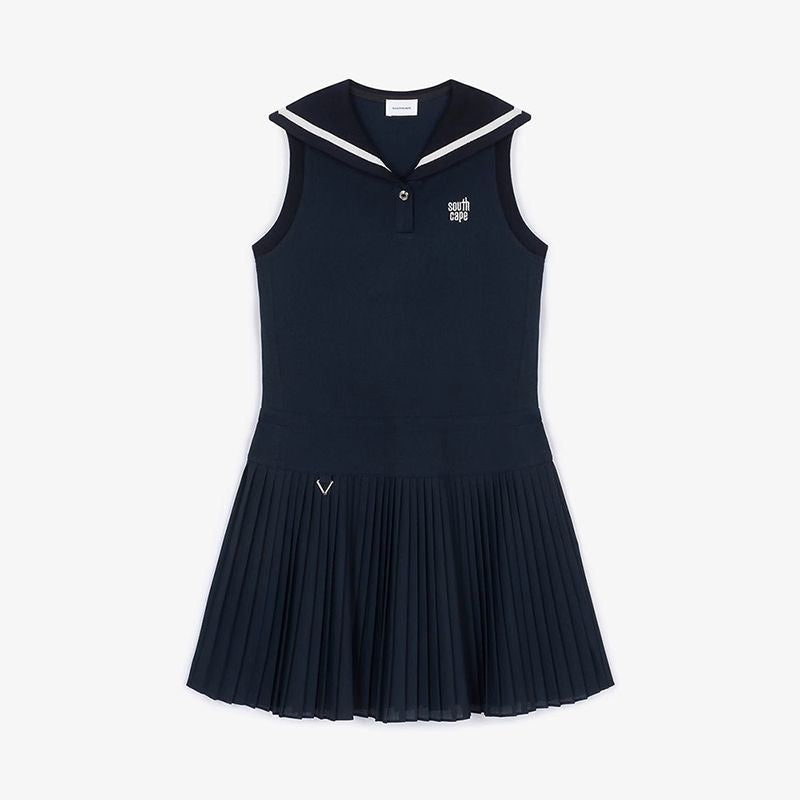 SOUTHCAPE 24 SS Golf Dress breathable sleeveless pleated one-piece