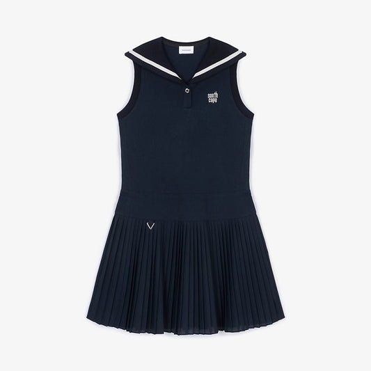 SOUTHCAPE 24 SS Golf Dress breathable sleeveless pleated one-piece
