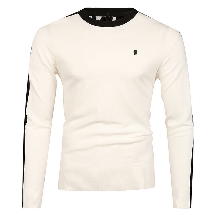 AMAZINGCRE Men's Golf Knitted Sweater, FW outdoor casual pullover sports knit