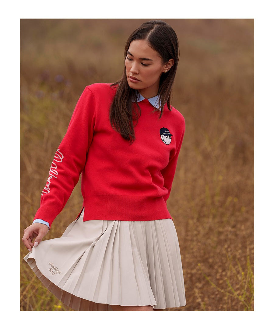 Malbon Korea Women's Golf Classic Pleats Skirt